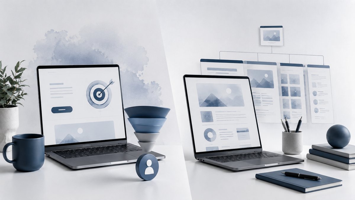 Diferencias entre landing page y página web: cuál conviene para tu negocio