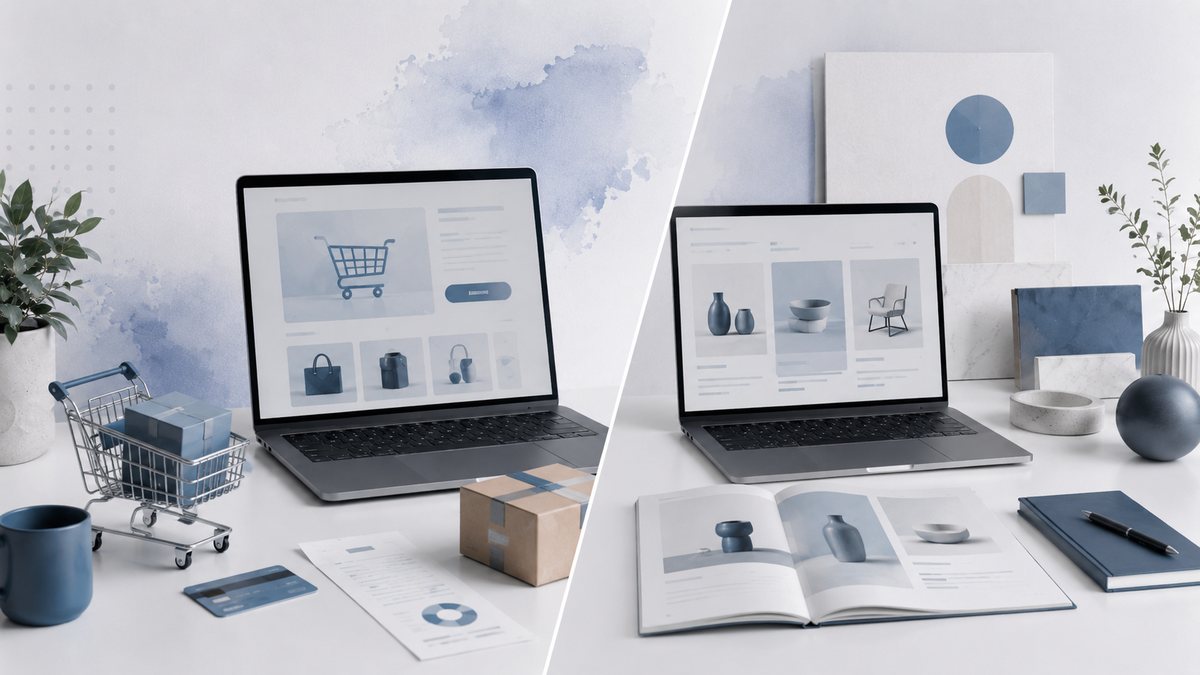 Tienda virtual o catálogo web: cuál conviene para mostrar y vender productos